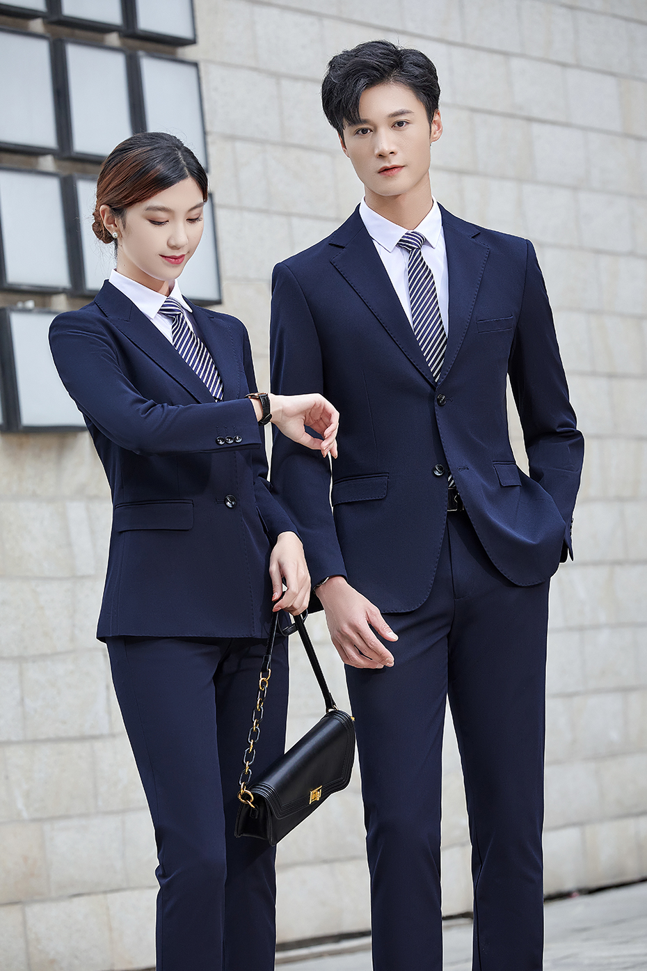 藏蓝色职业正装定制